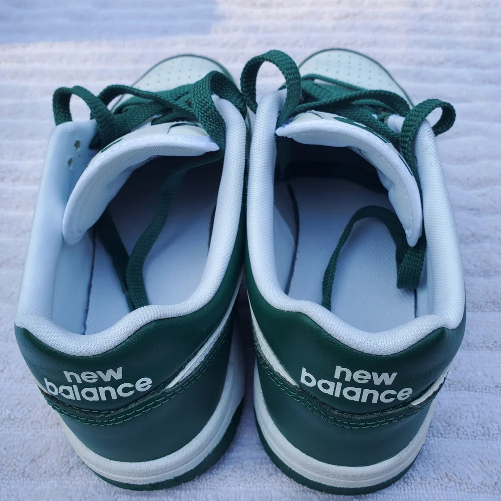 New Balance 480 Green and White Court Shoes 5.5Y - Picture 3 of 7